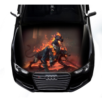 Наклейка на капот 3D TUNING STUDIO Собаки 1500х1200х0.080мм