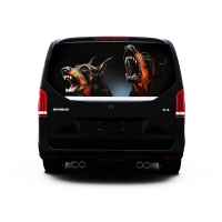 Наклейка на заднє скло 3D TUNING STUDIO Добермани 1480х700х0.18мм