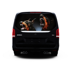 Наклейка на заднє скло 3D TUNING STUDIO Добермани 1480х700х0.18мм