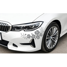 Наклейки на авто 3D TUNING STUDIO Квіти 400х220х0.060мм