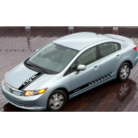 Смуги на авто 3D TUNING STUDIO Хонда Цивик 980х550х0.060мм