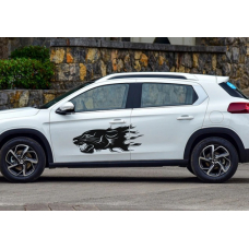 Смуги на авто 3D TUNING STUDIO Пантера 980х390х0.060мм=2штуки