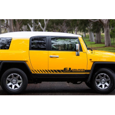 Смуги на двері авто 3D TUNING STUDIO Toyota FJ Cruiser 1960х150х0.060мм=2штуки