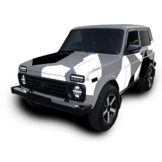 Камуфляж на авто 3D TUNING STUDIO Нива ЧБ 1510х980х0.060мм