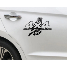 Наклейки смуги на двері авто 3D TUNING STUDIO 4×4 Off Road 200х140х0.060мм=2штуки