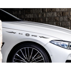 Смуги наклейки на авто 3D TUNING STUDIO Кіа Спорт 600х42х0.060мм=2штуки