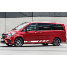 Смуги на бік авто 3D TUNING STUDIO Мерседес Віто 1100х100х0.15мм=4штуки