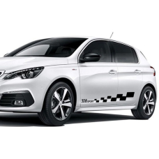 Смуги на авто 3D TUNING STUDIO Пежо 308 1700х160х0.060мм=2штуки