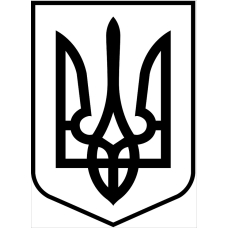Наклейка на авто 3D TUNING STUDIO Герб Тризуб України 355х490х0.070мм
