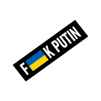 Наклейки на авто 3D TUNING STUDIO Прапор України путін 270х79х0.15мм=2штуки
