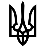 Наклейка на авто 3D TUNING STUDIO Тризуб України 280х180х0.070мм
