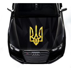 Наклейка на капот 3D TUNING STUDIO Тризуб ЧФ 1500х1200х0.080мм