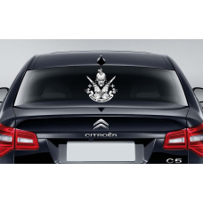 Наклейка на заднє скло 3D TUNING STUDIO Воля 109800122 424х396х0.15мм