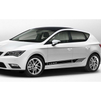 Смуги на двері авто 3D TUNING STUDIO Сеат Леон 1850х120х0.15мм=2штуки
