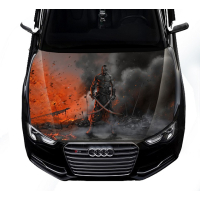 Наклейка на капот 3D TUNING STUDIO Козак Вогонь 1500х1200х0.080мм