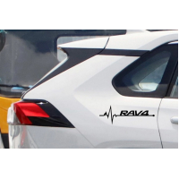 Наклейки на авто 3D TUNING STUDIO Рав4 200х75мм=2штуки