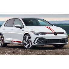 Смуги на двері та капот 3D Tuning Studio Фольксваген Гольф 1100х260х0.060мм