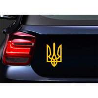 Наклейка на авто 3D TUNING STUDIO Тризуб Україна 220х130х0.060мм
