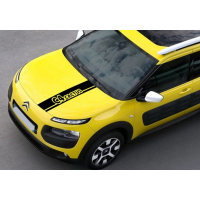 Смуги на капот 3D TUNING STUDIO Ситроен Citroen C4 Cactus 980х150х0.060мм