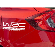 Наклейки смуги на авто 3D TUNING STUDIO WRC 400х150х0.060мм=2штуки