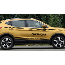 Смуги на бока авто 3D TUNING STUDIO Ніссан Кашкай 1880х980х0.060