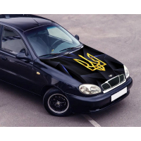Наклейка на капот 3D TUNING STUDIO Деу Ланос Тризуб 1480х1370х0.080мм