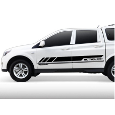 Смуги на авто 3D TUNING STUDIO Санг йонг актіон 980х140х0.060мм=4штуки