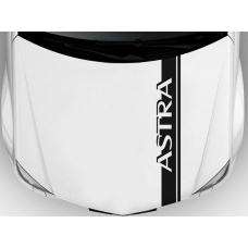 Наклейка смуга на капот 3D TUNING STUDIO Опель Астра 1180х130х0.060мм