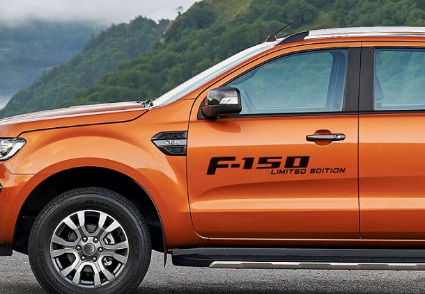 Наклейки на авто 3D TUNING STUDIO Ford F150 Limited Edition 980х150х0.060мм=2штуки