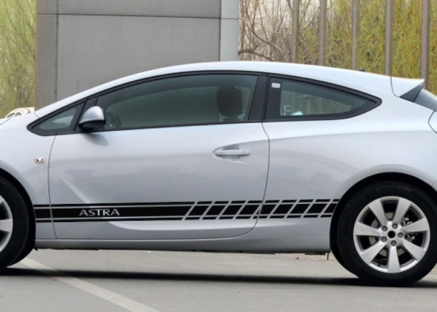 Смуги на двері авто 3D TUNING STUDIO Опель Астра 980х100х0.060мм=4штуки