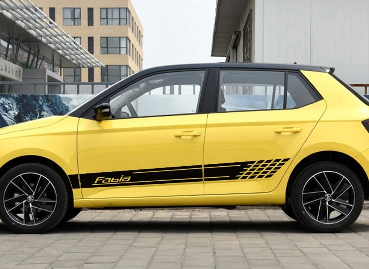Смуги на двері авто 3D TUNING STUDIO Шкода Фабіа 1180х462х0.15мм
